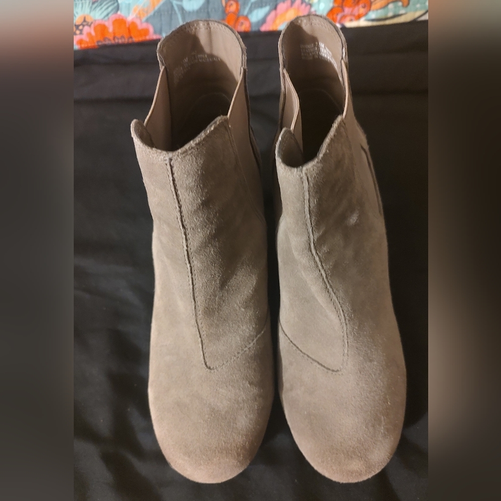 Otot Dodge leather wedge booties